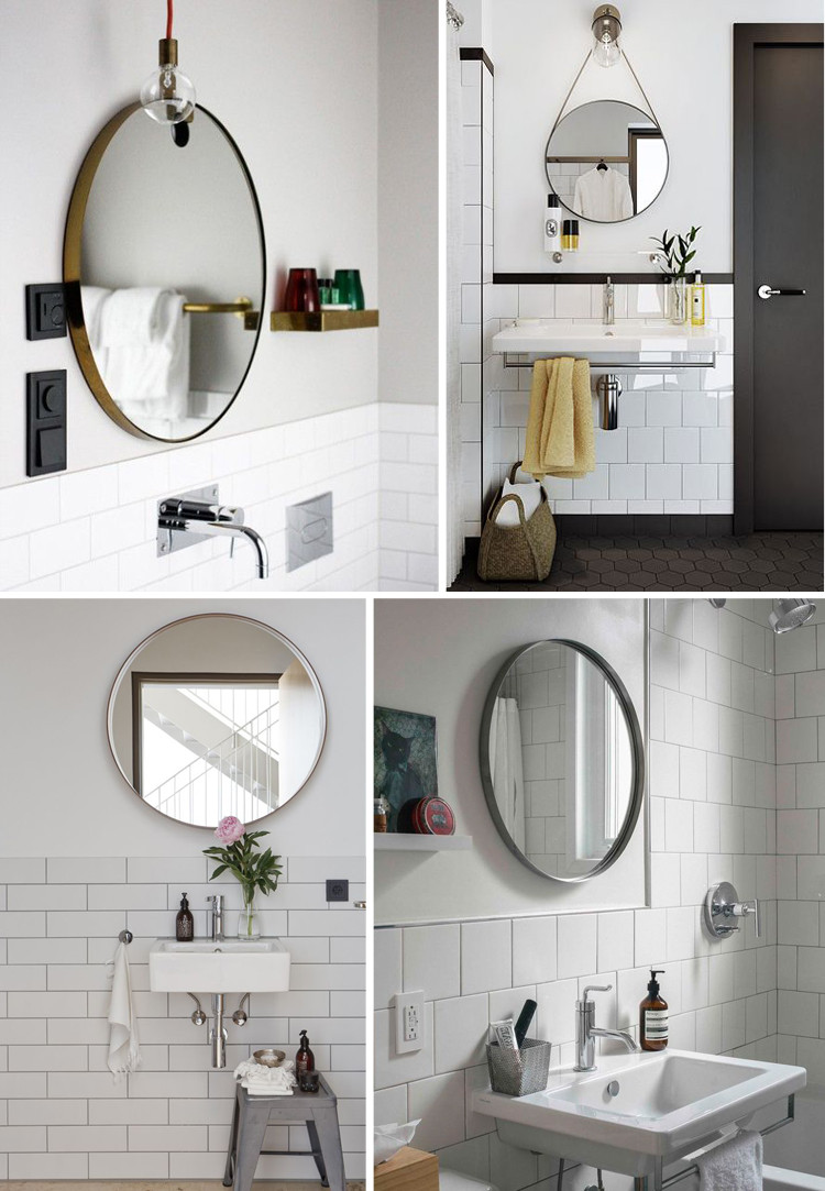 Circular Bathroom Mirror
 Easy Bathroom Decor Refresh A Round Bathroom Mirror
