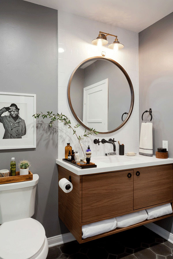 Circular Bathroom Mirror
 ROUND MIRROR INSPIRATION AND ROUND UP OF SOURCES