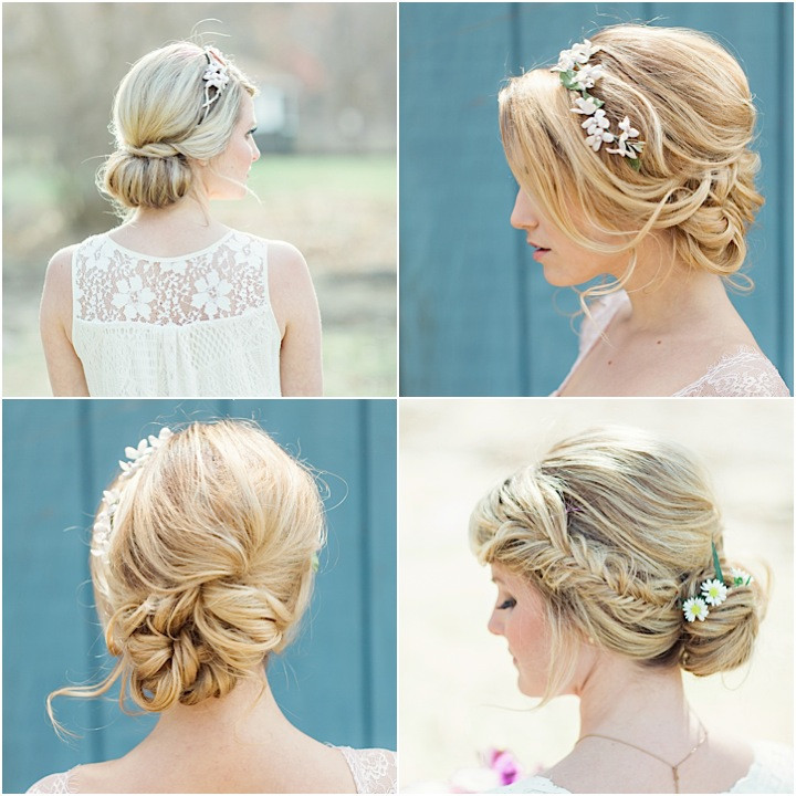 Classical Wedding Hairstyles
 Flower Power Classic Floral Wedding Hairstyles by Jackie
