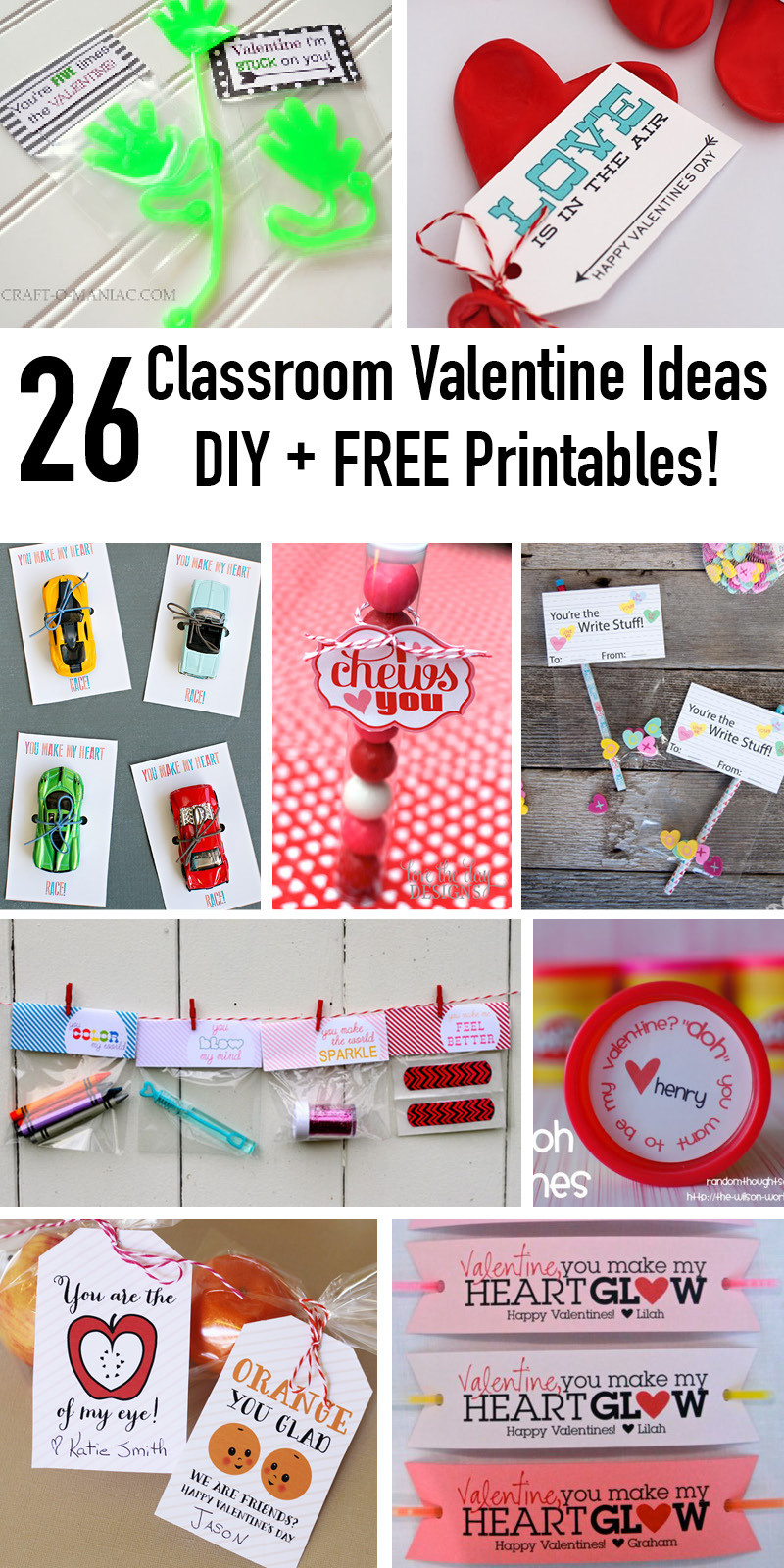 Classroom Valentine Gift Ideas
 Classroom Valentines Ideas Top 26 DIY FREE Printables