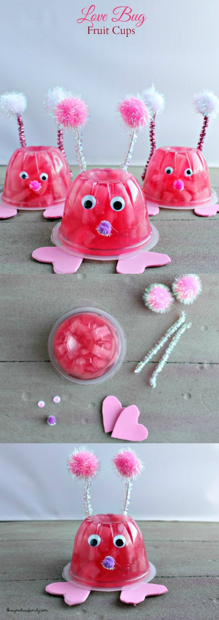Classroom Valentine Gift Ideas
 Valentines Day Ideas for Kids Love Bug Fruit Cups