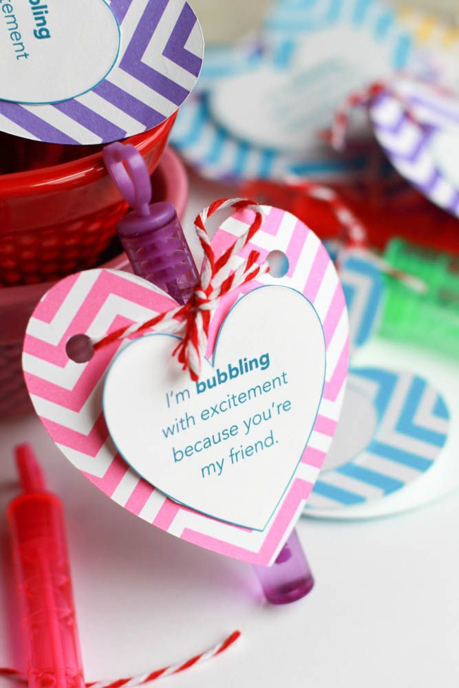 Classroom Valentine Gift Ideas
 Easy Valentine s Day Bubble Favors
