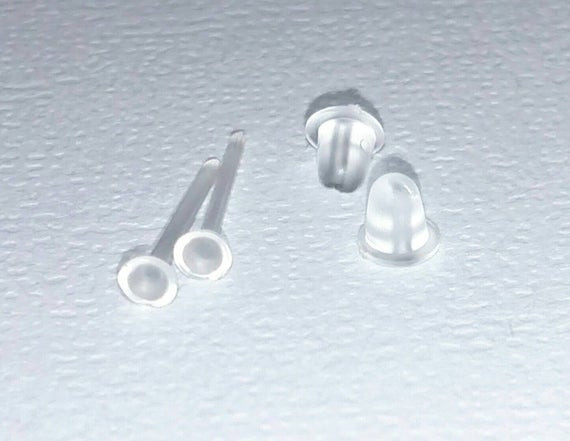 Clear Stud Earrings
 Invisible stud earrings clear earrings clear plastic