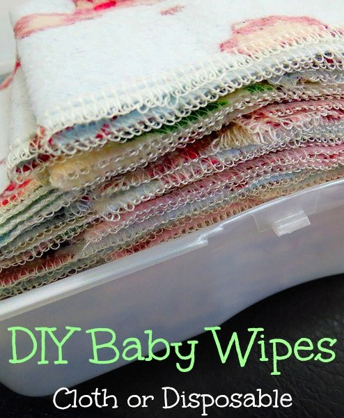 Cloth Baby Wipes DIY
 DIY Baby Wipes Cloth or Disposable Gentle Solution