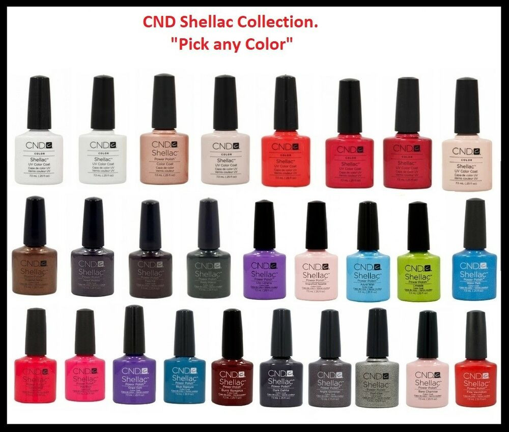 Cnd Nail Colors
 CND Shellac UV Nail Polish Color Collection Set 0 25oz