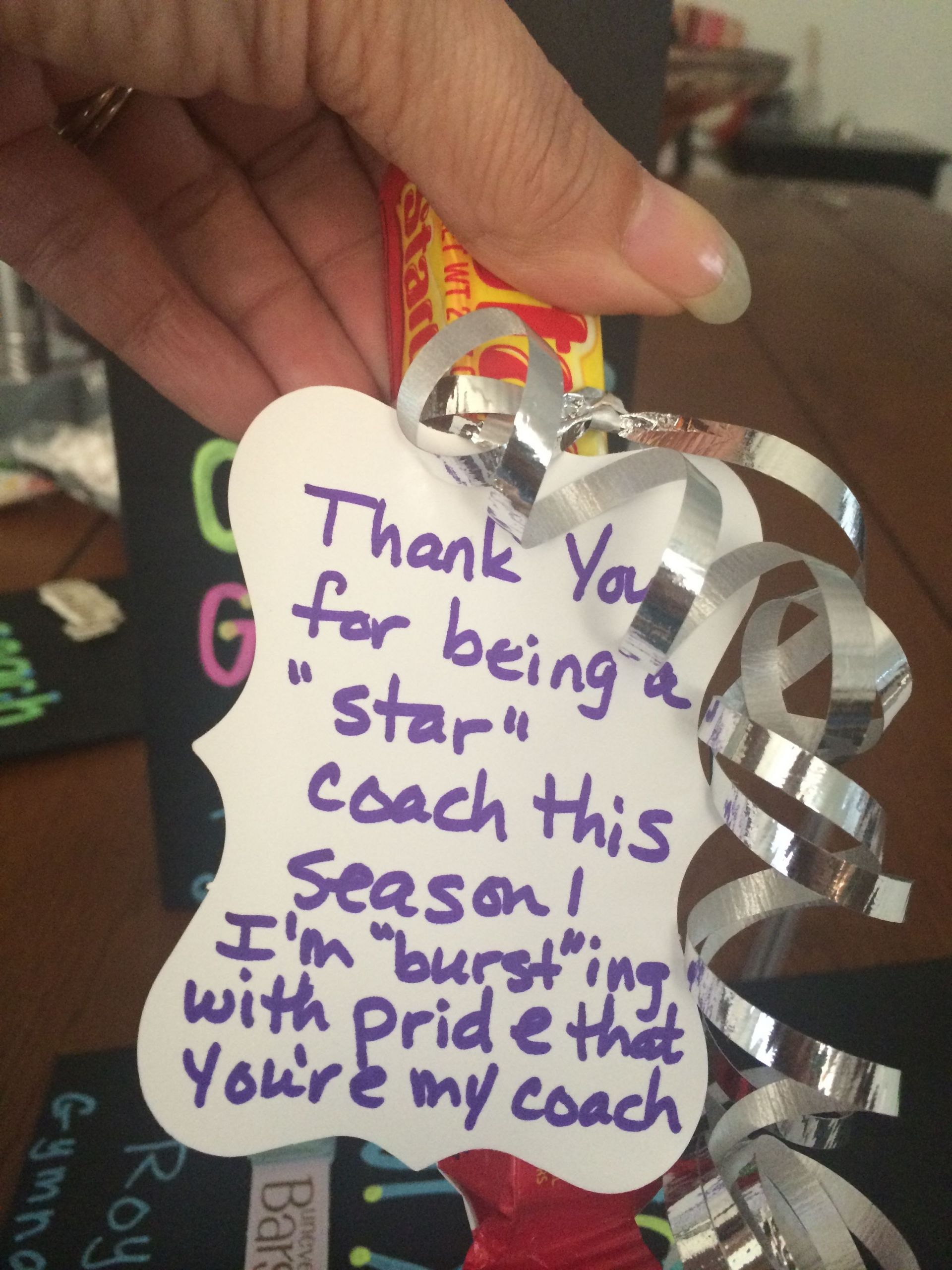 Coach Thank You Gift Ideas
 gymnastics coach thank you t tag