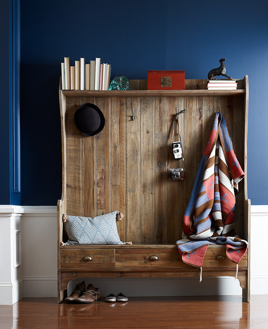 Coat Rack With Bench Storage
 Entry Bench with Storage and Coat Rack Farmhouse Entry