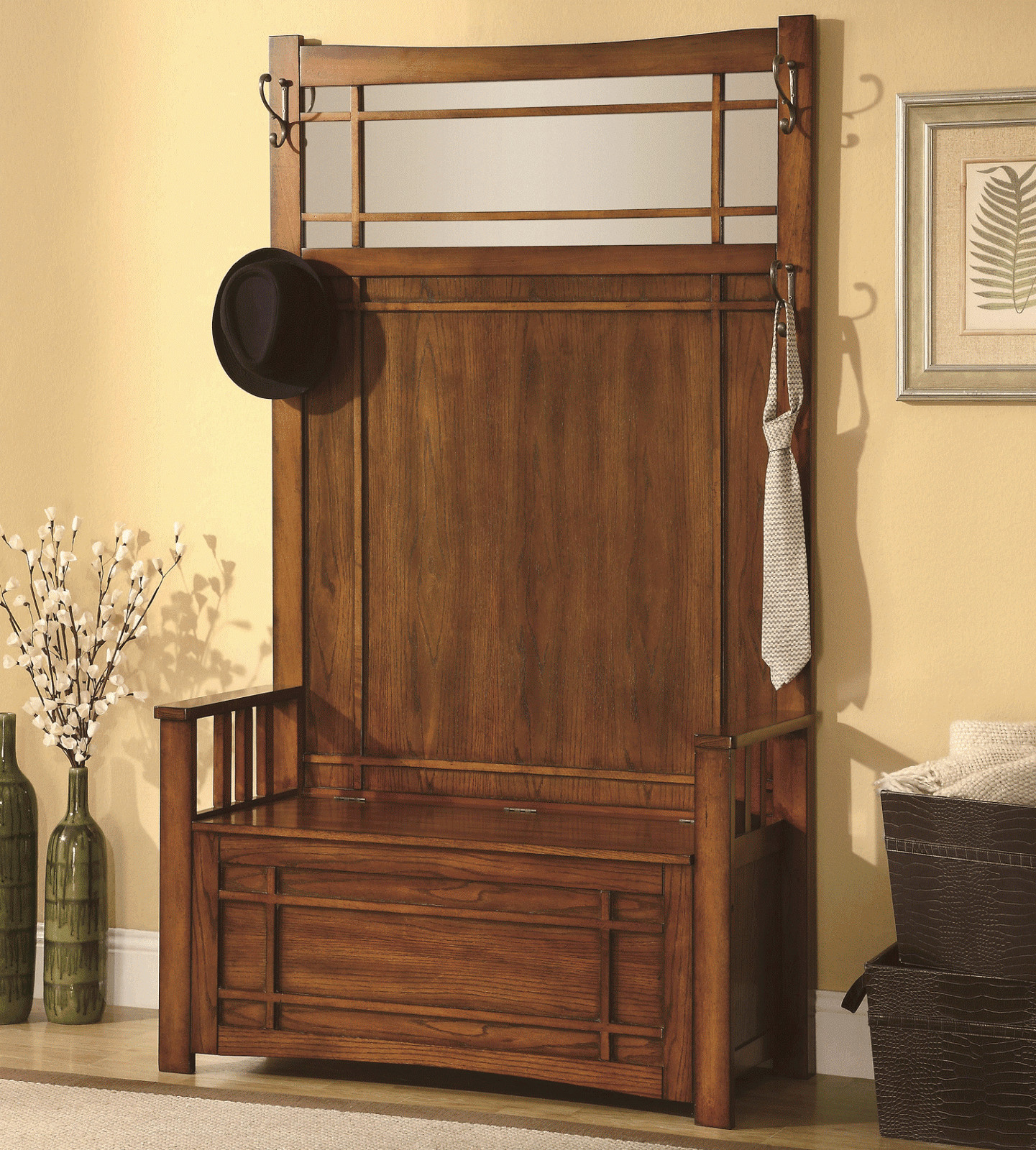 Coat Rack With Bench Storage
 Simple Review About Living Room Furniture Entryway