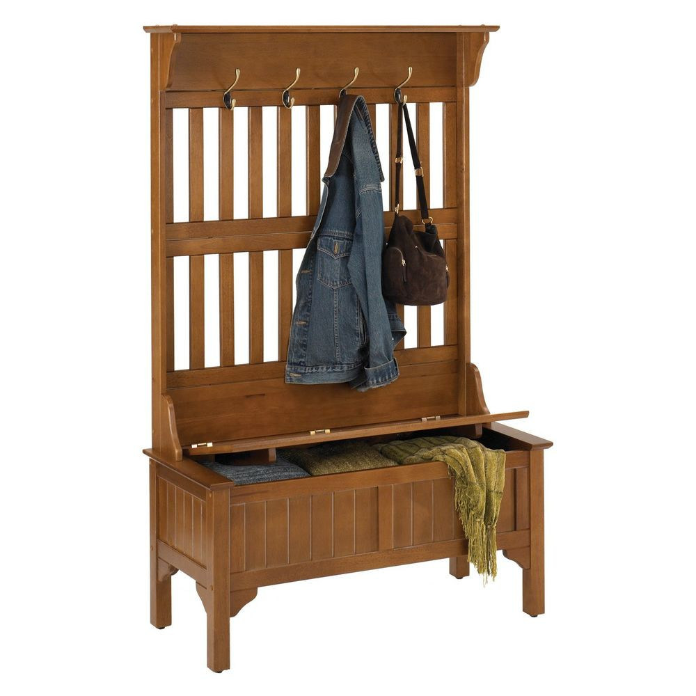 Coat Rack With Bench Storage
 Hall Tree Storage Bench Entryway Coat Rack Stand Home