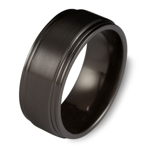 Cobalt Chrome Wedding Bands
 C7693C Black Cobalt Chrome Classic Wedding Ring