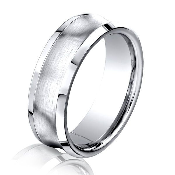 Cobalt Chrome Wedding Bands
 Cobalt Chrome Concaved Wedding Ring