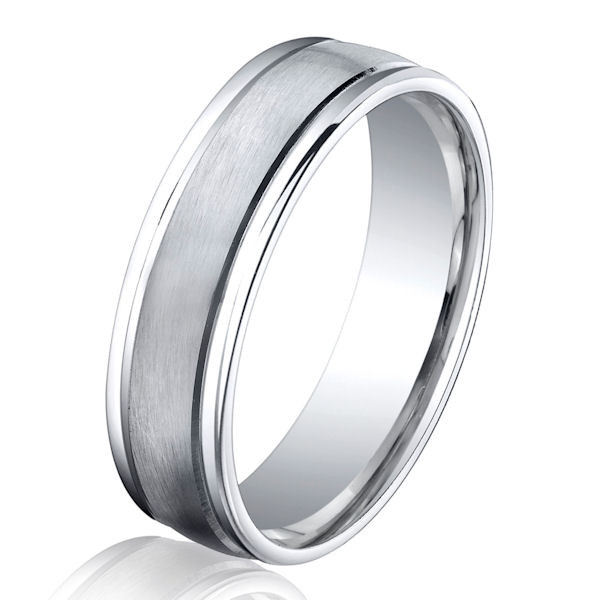 Cobalt Chrome Wedding Bands
 B C Cobalt Chrome Classic Wedding Ring
