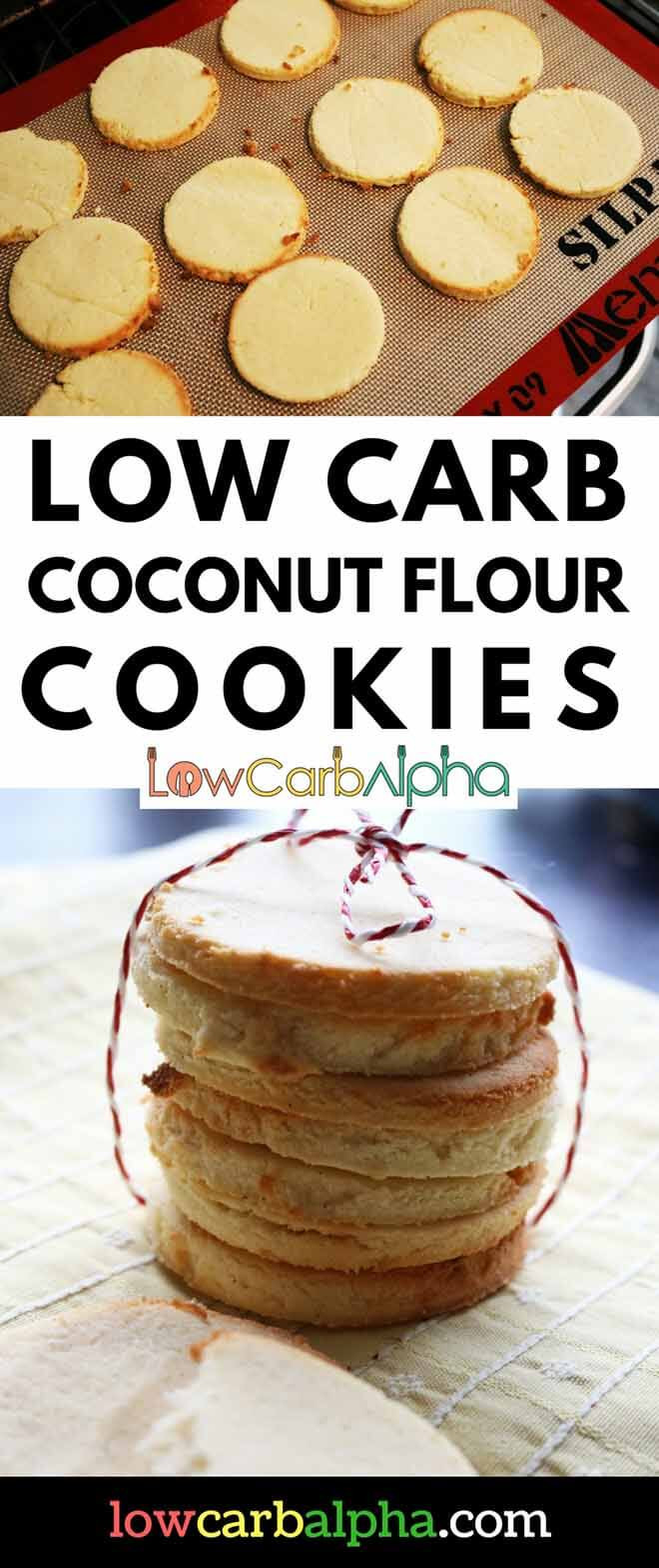 Coconut Flour Cookies No Sugar
 Low Carb Coconut Flour Cookies