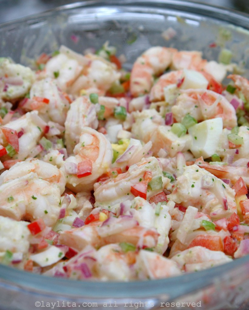 Cold Shrimp Pasta Salad No Mayo
 Shrimp salad with cilantro mayonnaise – Laylita’s Recipes