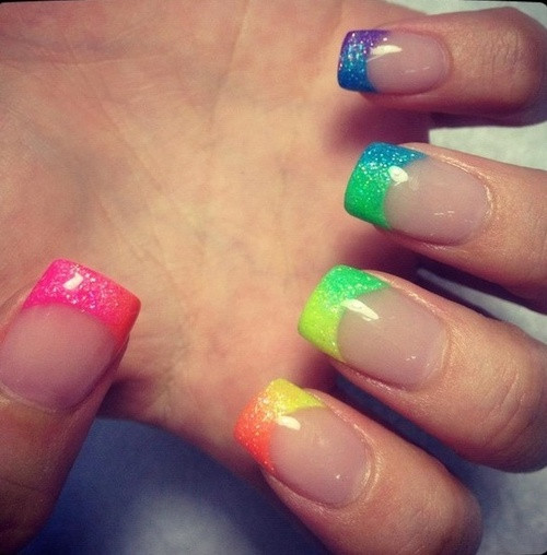 Colored Acrylic Nail Designs
 Beautiful Nails And Color