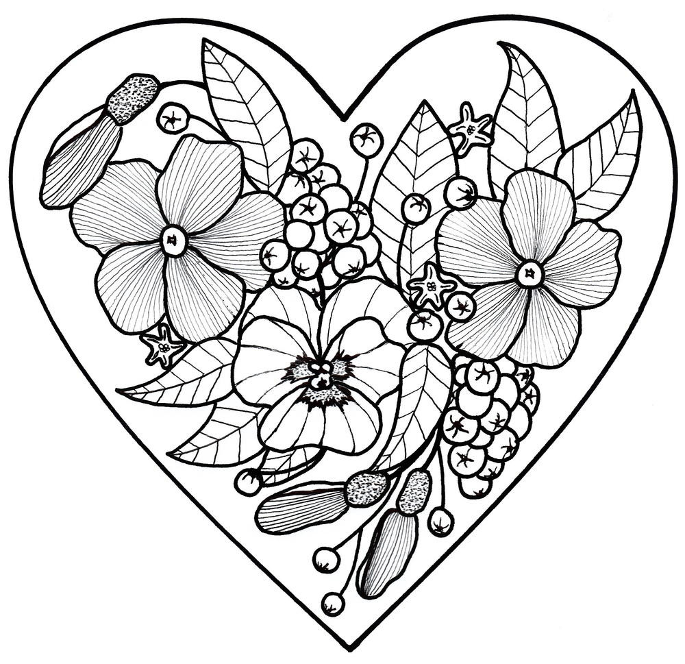 Coloring Book Adults
 All My Love Adult Coloring Page