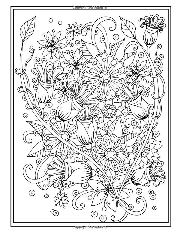 Coloring Book For Adults Amazon
 3007 best Coloring flowers images on Pinterest
