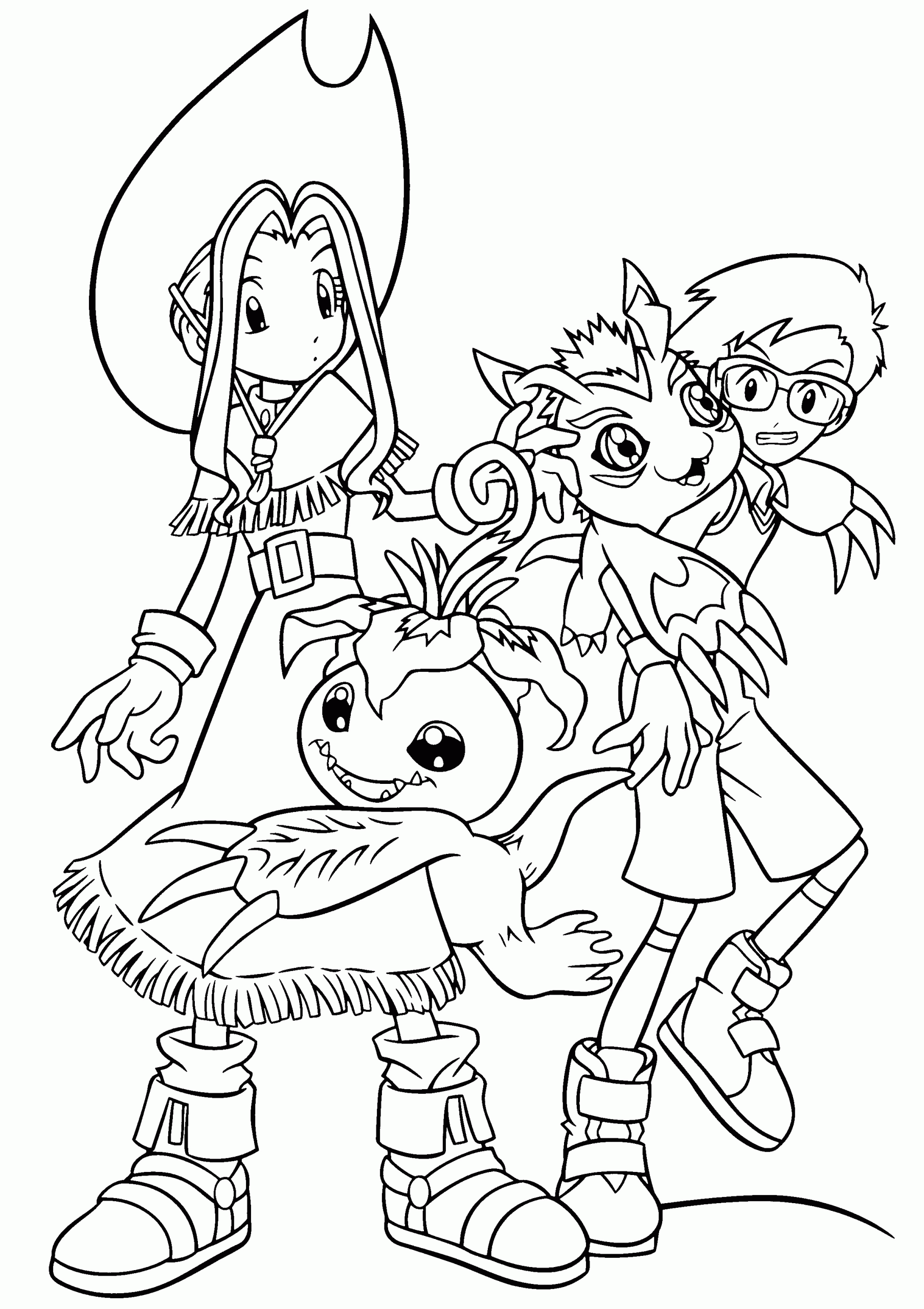 Coloring Book For Toddlers Free
 Free Printable Digimon Coloring Pages For Kids