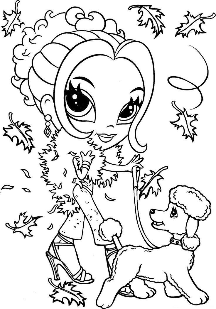 Coloring Book Pages For Girls
 Top 25 Free Printable Lisa Frank Coloring Pages line