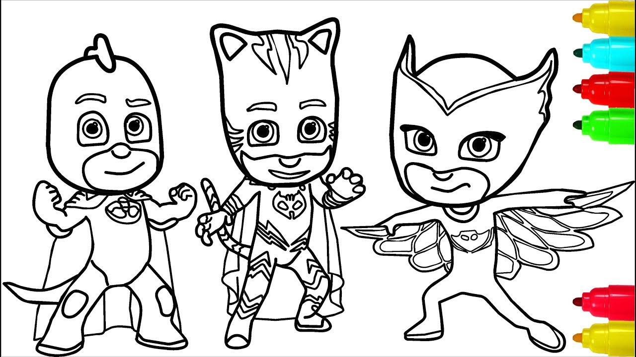 Coloring Games For Kids
 PJ Masks Minions Coloring Pages