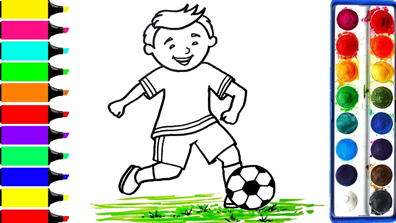 Coloring Games For Kids
 Football Player Coloring Pages