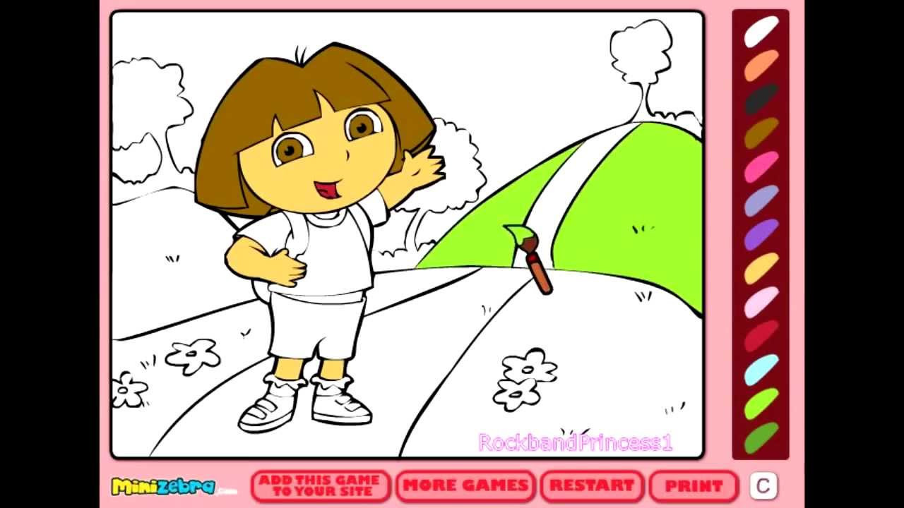 Coloring Games For Kids
 Free Dora Coloring Games line Coloring Pages For Kids