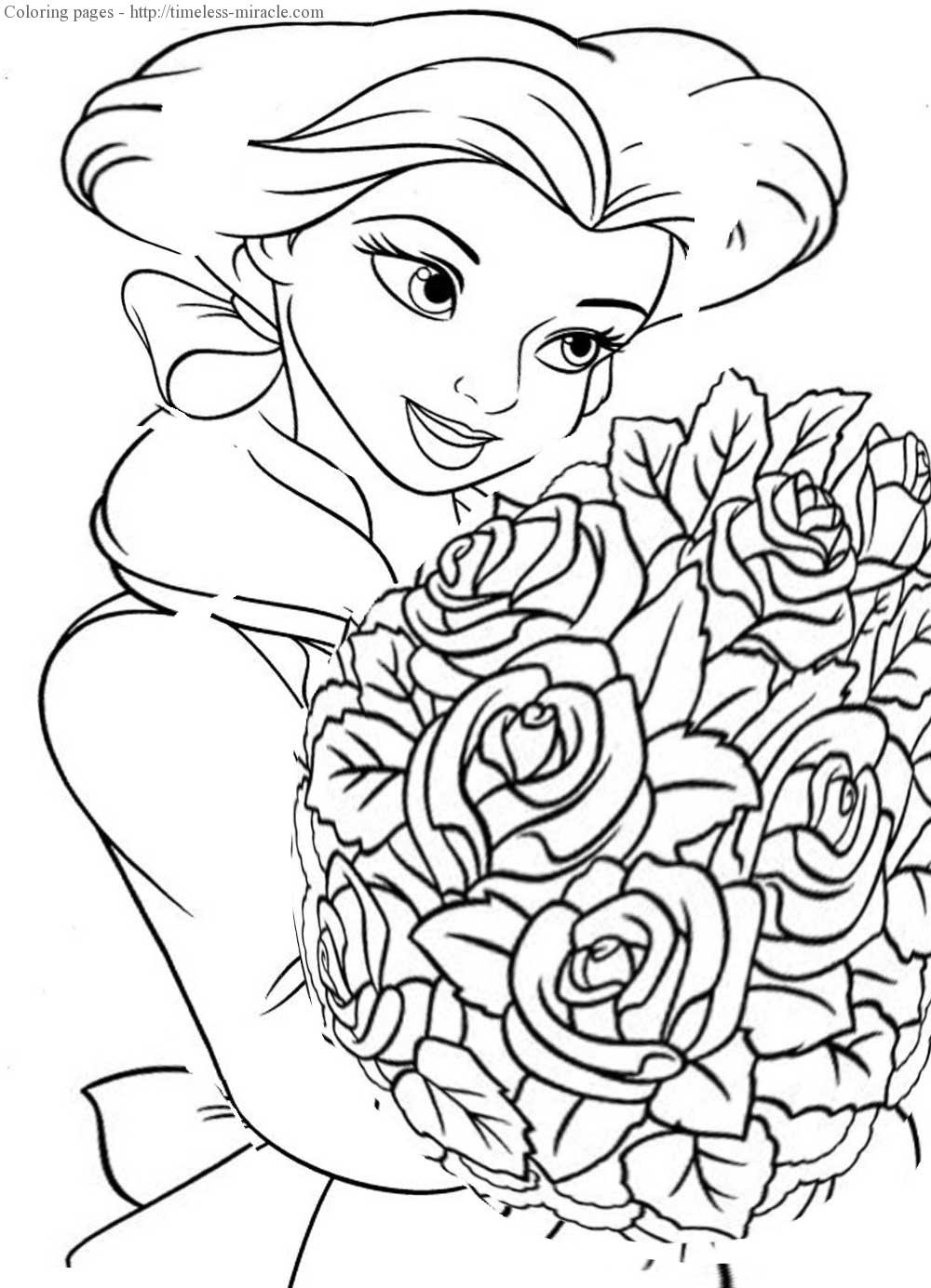 Coloring Pages Disney For Girls
 Disney coloring pages for girl timeless miracle