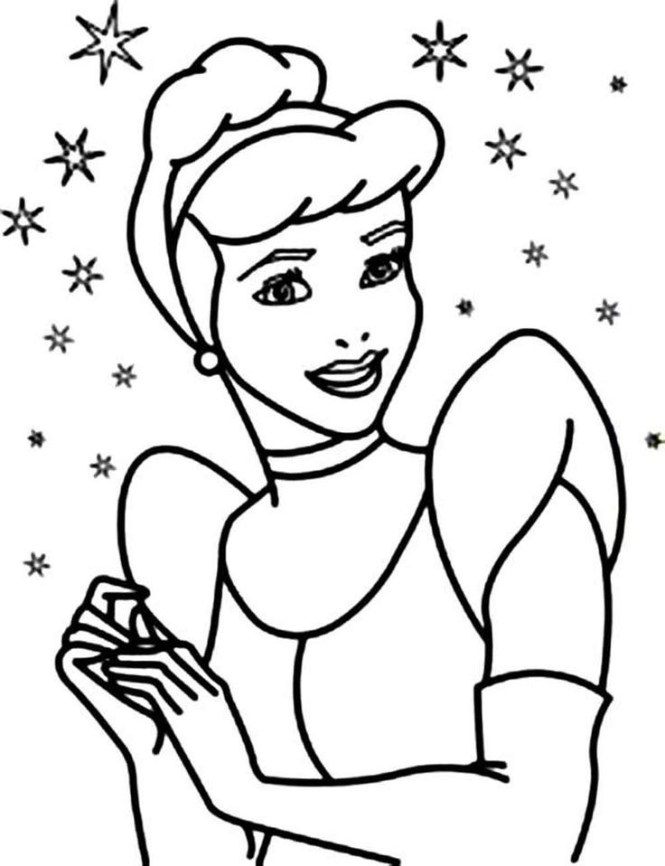 Coloring Pages Disney For Girls
 Impressive Cinderella Coloring Pages for Little Girls