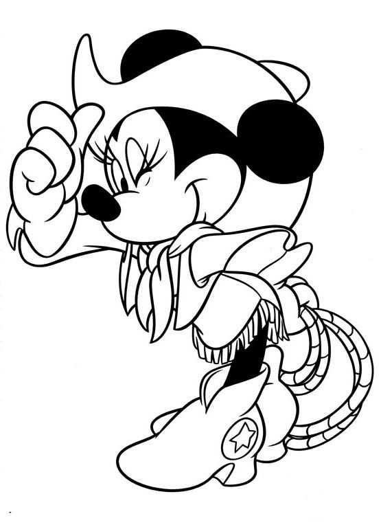 Coloring Pages Disney For Girls
 Cowgirl Minnie Mypics Pinterest
