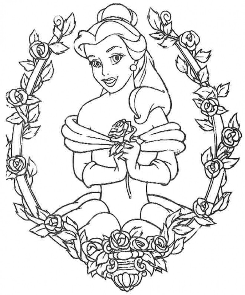 Coloring Pages Disney For Girls
 Get This Belle Coloring Pages Disney Princess for Girls
