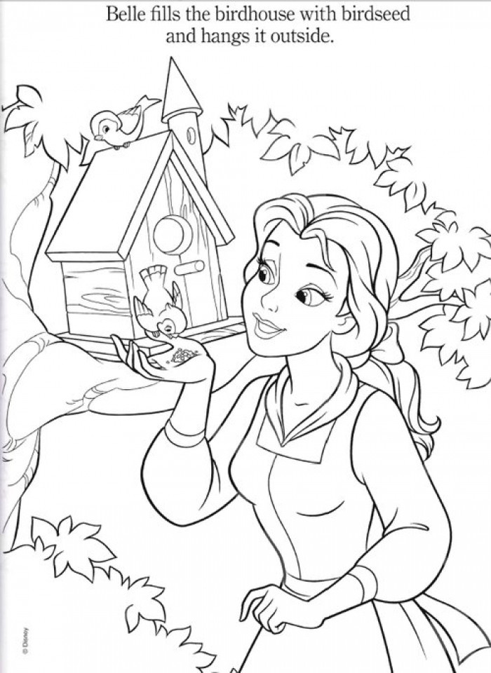 Coloring Pages Disney For Girls
 Get This Disney Princess Coloring Pages of Belle for Girls