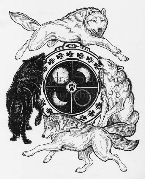 Coloring Pages For Adults Wolf
 wiccan coloring pages