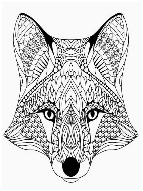 Coloring Pages For Adults Wolf
 coloring pages adults wolves head