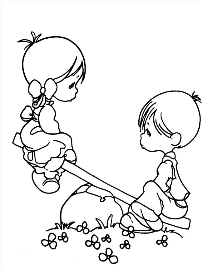 Coloring Pages For Boys And Girls
 Girl And Boy Cliparts