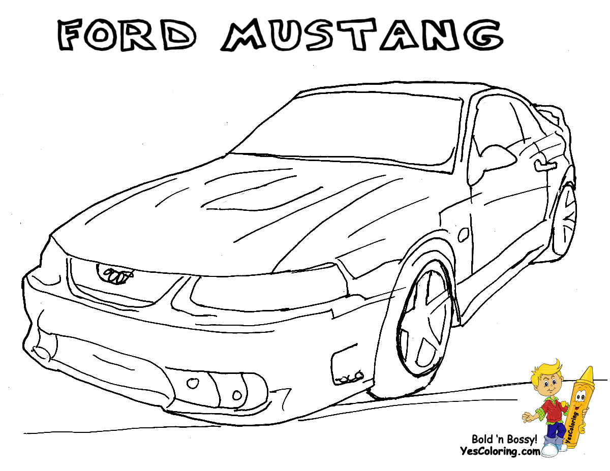 Coloring Pages For Boys Cars
 [Najbardziej popularny] Mustang Kolorowanka Kolorowanki