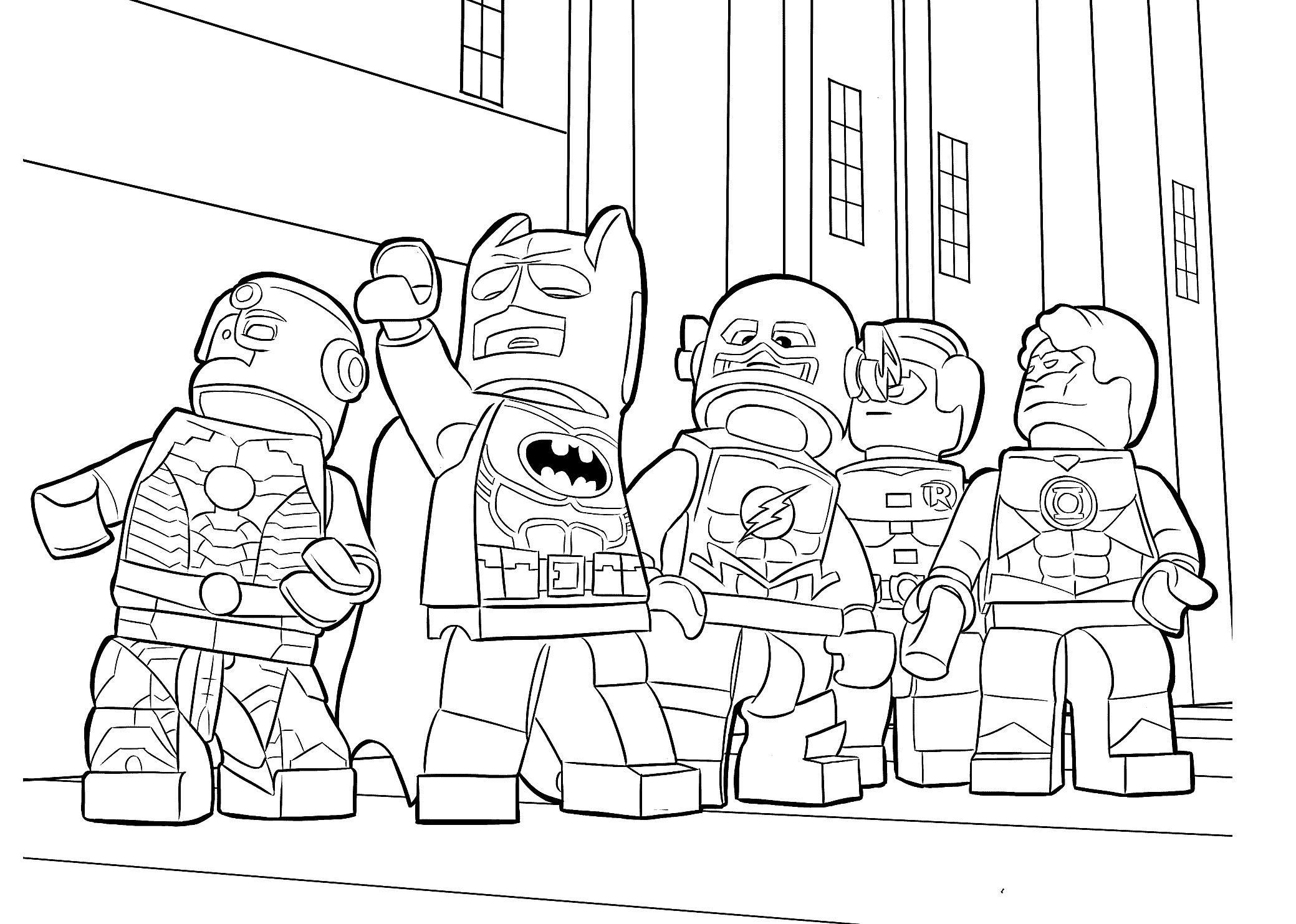 Coloring Pages For Boys Lego
 Lego heroes coloring page for boys printable free Lego
