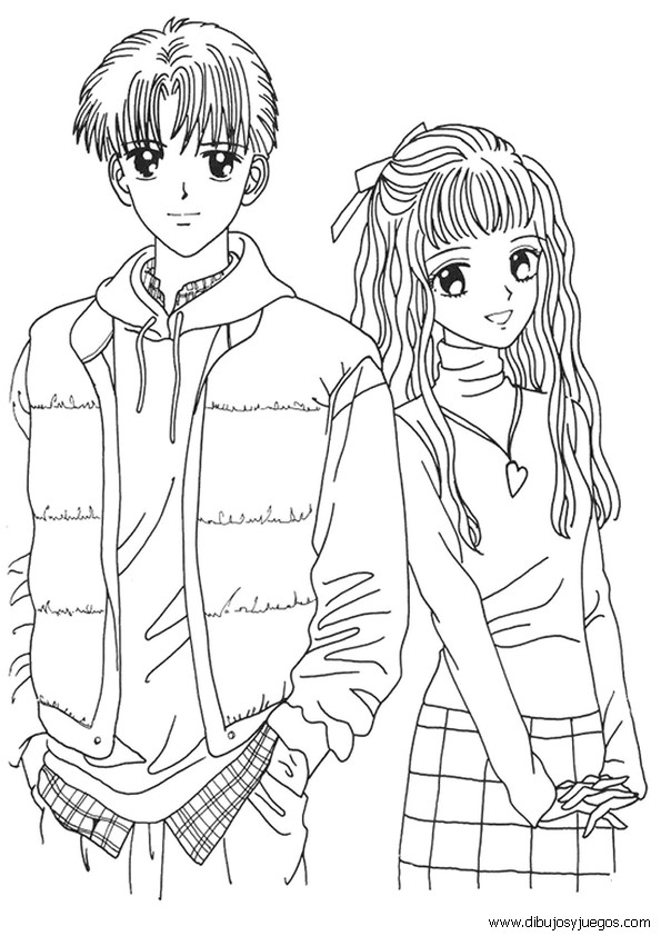 Coloring Pages For Girls Anime
 dibujos de marmalade boy 010