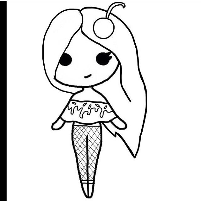 Coloring Pages For Girls Easy
 33 best Chibi templates images on Pinterest