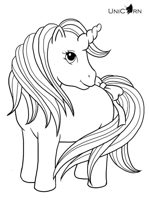 Coloring Pages For Girls Unicorn
 Cute Unicorn Coloring Pages My little girl
