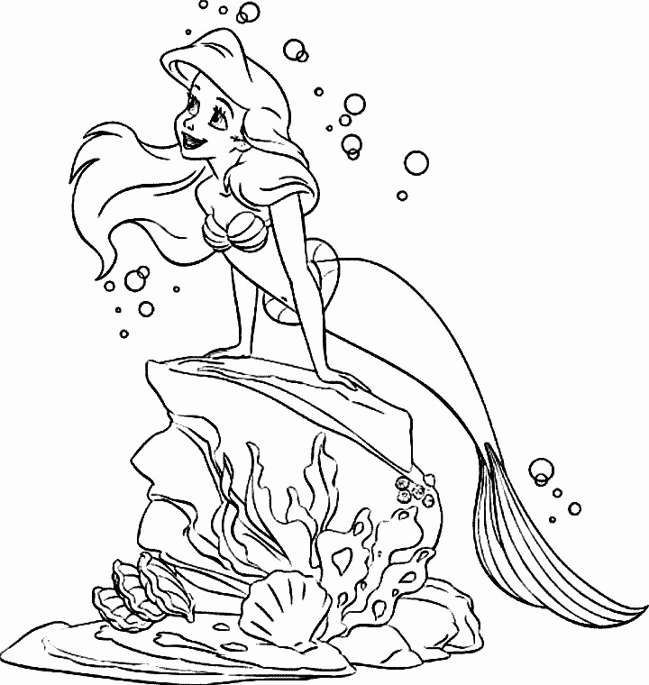 Coloring Pages For Kids Ariel
 disney tangled coloring pages printable