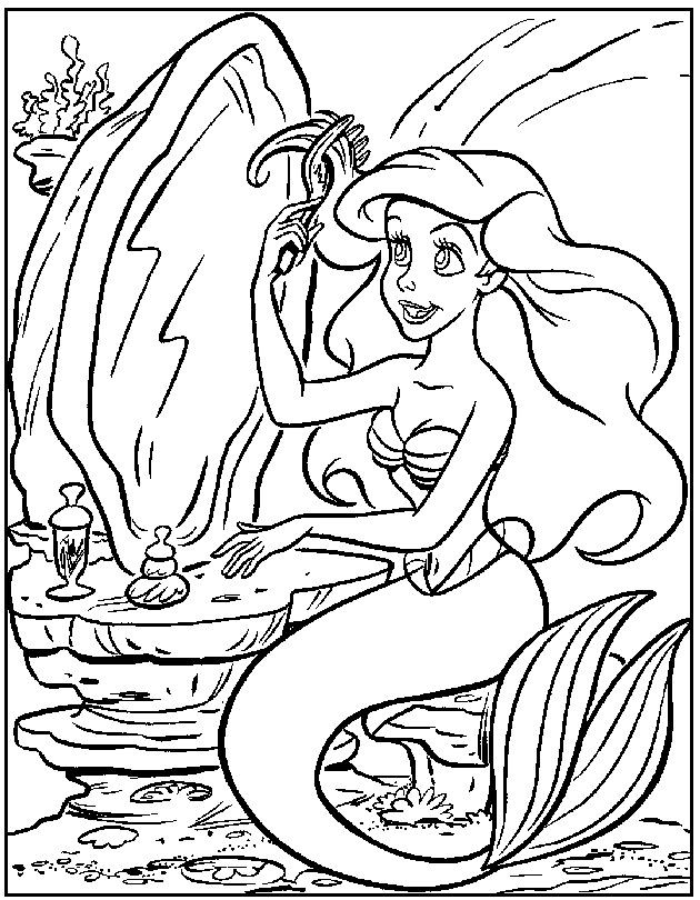 Coloring Pages For Kids Ariel
 380 best Ariel coloring pages images on Pinterest