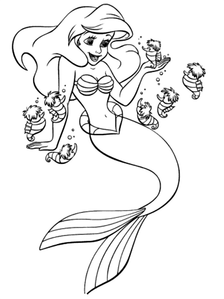 Coloring Pages For Kids Ariel
 Kids Coloring Pages Ariel Coloring Pages