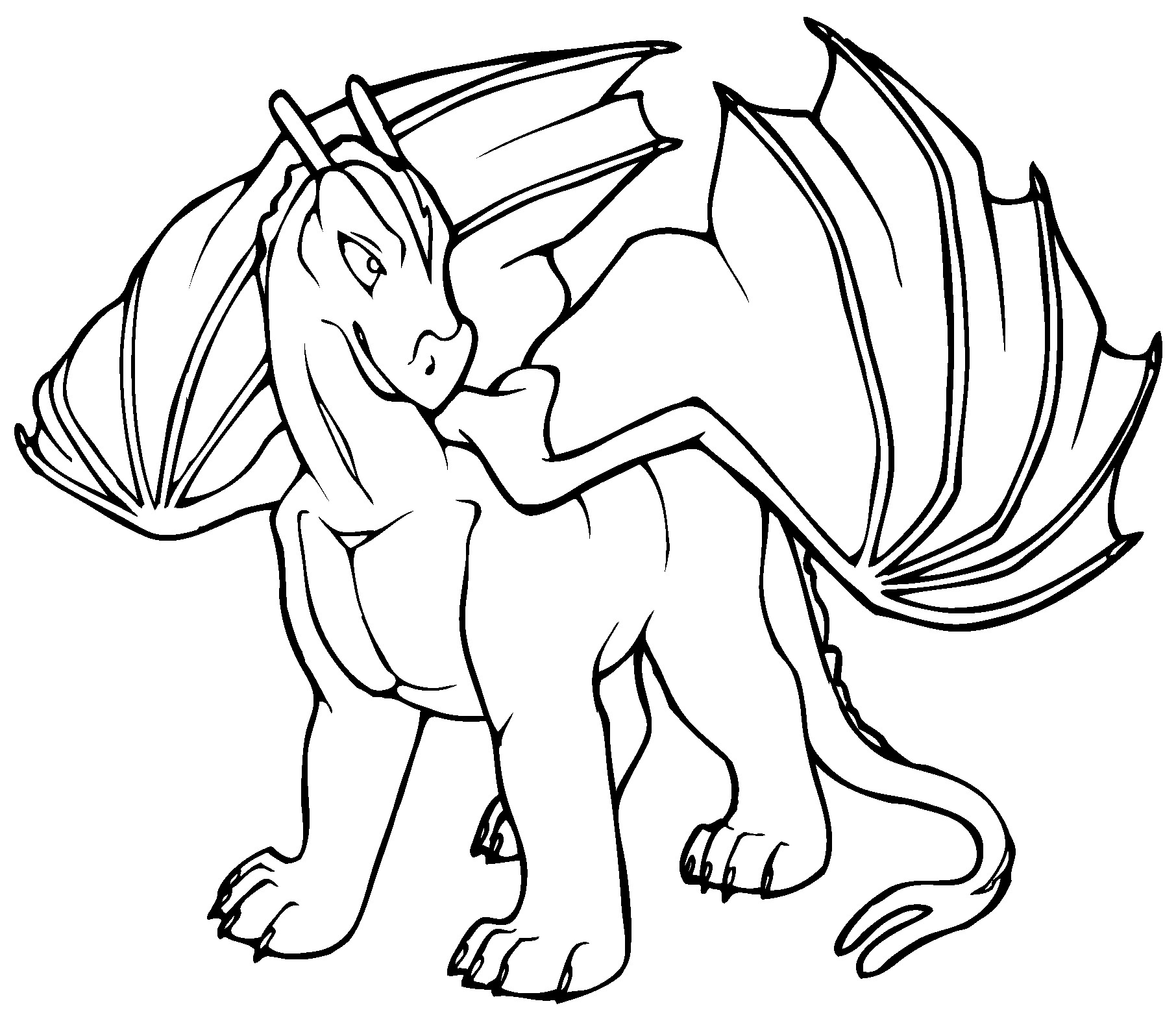 Coloring Pages For Kids Dragons
 Free Printable Dragon Coloring Pages For Kids