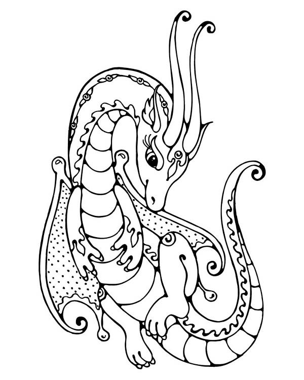 Coloring Pages For Kids Dragons
 Dragon Coloring Pages