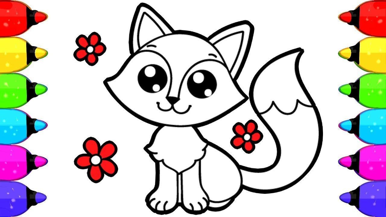 Coloring Pages For Kids Fox
 Fox Coloring Book Pages for Kids