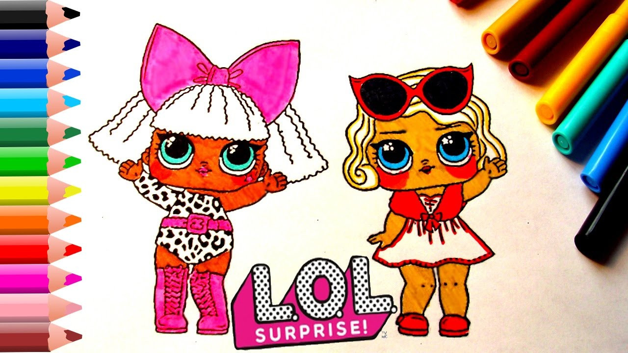 Coloring Pages For Kids Lol Dolls
 LOL Surprise Baby Doll Coloring Pages for kids LOL