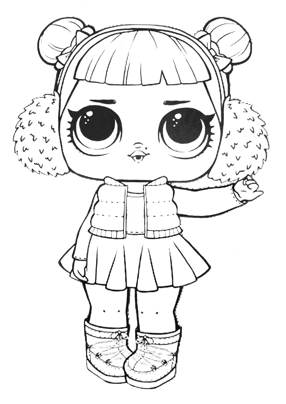 Coloring Pages For Kids Lol Dolls
 LOL Surprise Doll Coloring Pages Snow Angel