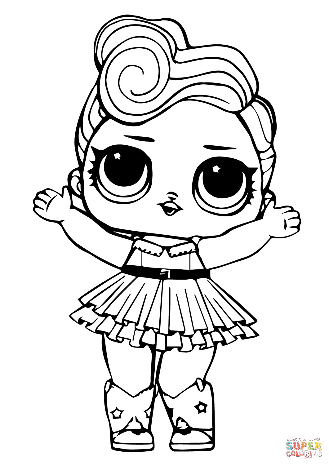 Coloring Pages For Kids Lol Dolls
 LOL Doll Luxe coloring page