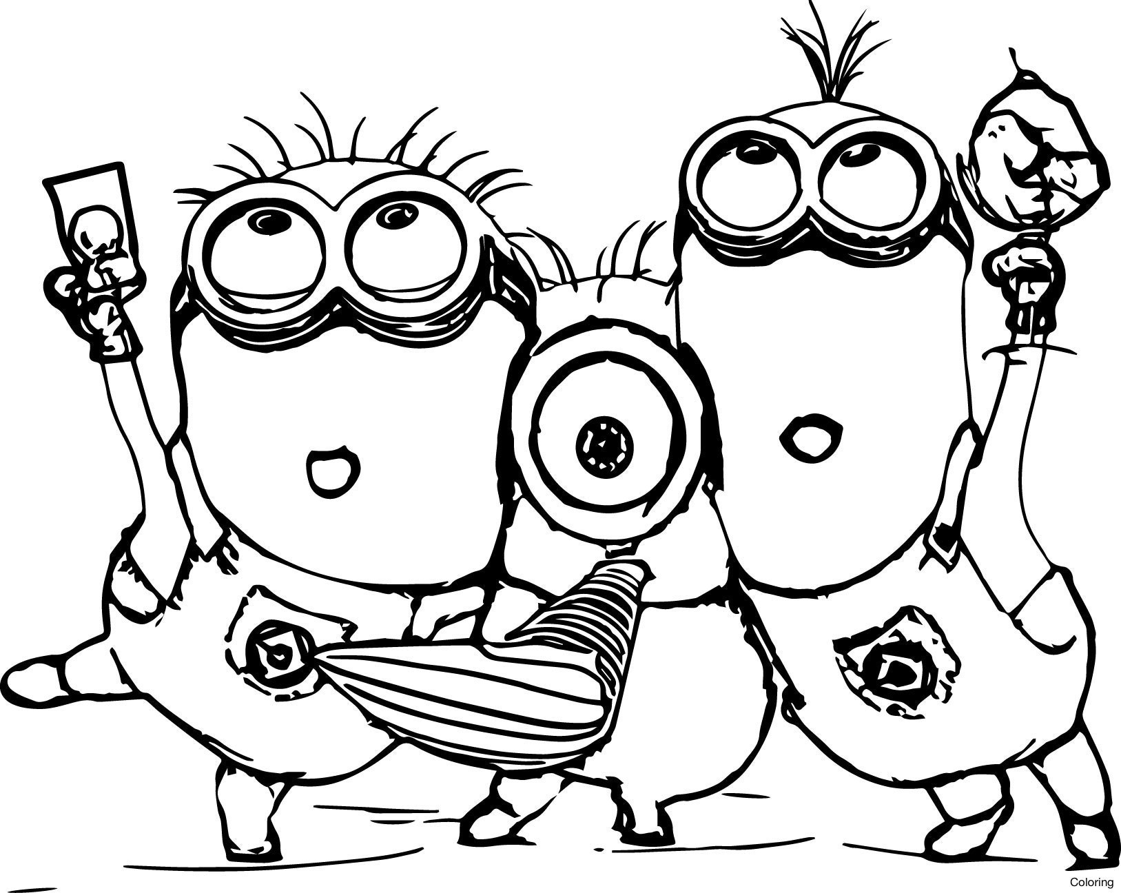 Coloring Pages For Kids Minion
 Minions coloring pages to print Coloring pages for kids