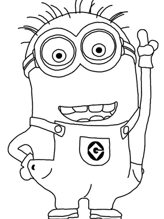 Coloring Pages For Kids Minion
 Minion Coloring Pages Party Favors Pinterest
